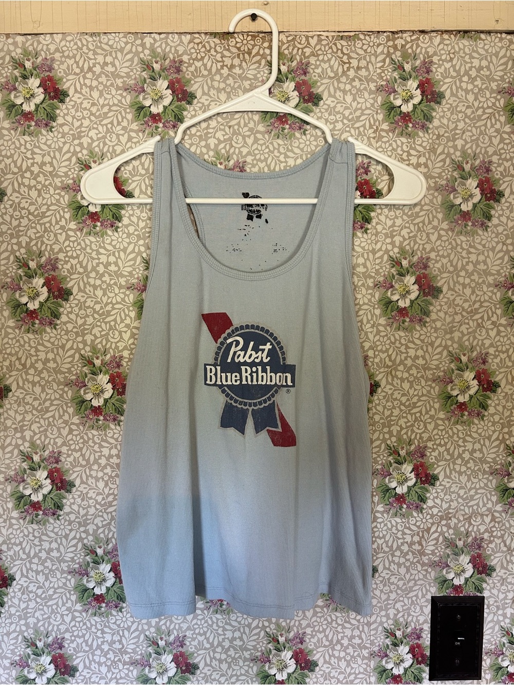 Pabst Blue Ribbon Light Blue Tank Top